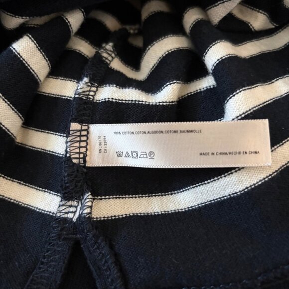 Anthropologie Allihop Navy and White Striped Knit Sailor Mini Dress Size XS - Picture 4 of 12